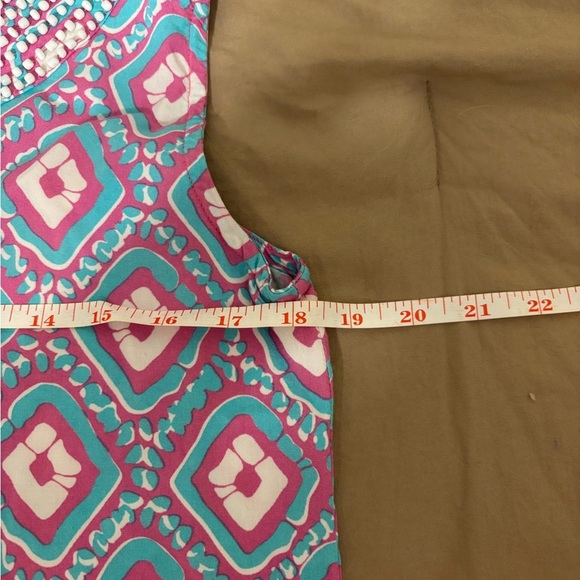 Escapada Pink and Blue Blouse Vibrant Top - Picture 4 of 9